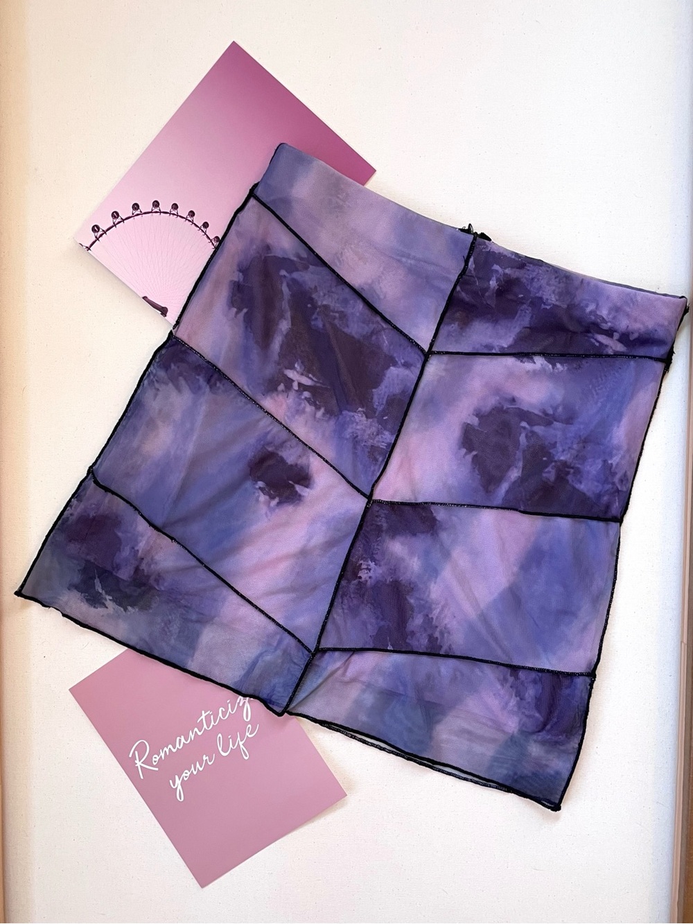 💜Princess Polly Purple Tye-Dye Bella Skirt